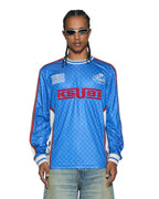 Mens Zoom Moto Jersey Bolt Blue Regular Fashion Tops - Blue