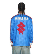 Mens Zoom Moto Jersey Bolt Blue Regular Fashion Tops - Blue