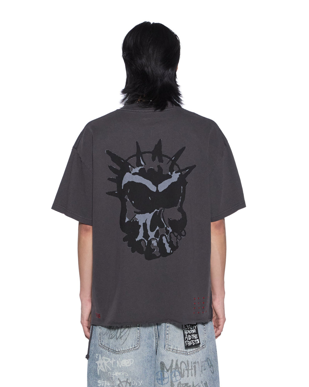 Mens Graff Ekcess Ss Tee Old Black Oversized Tees - Khaki