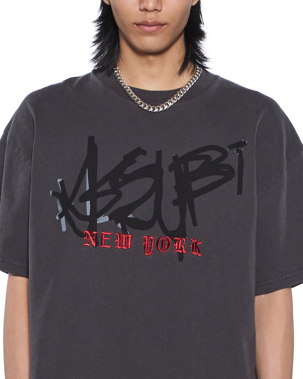 Mens Graff Ekcess Ss Tee Old Black Oversized Tees - Khaki