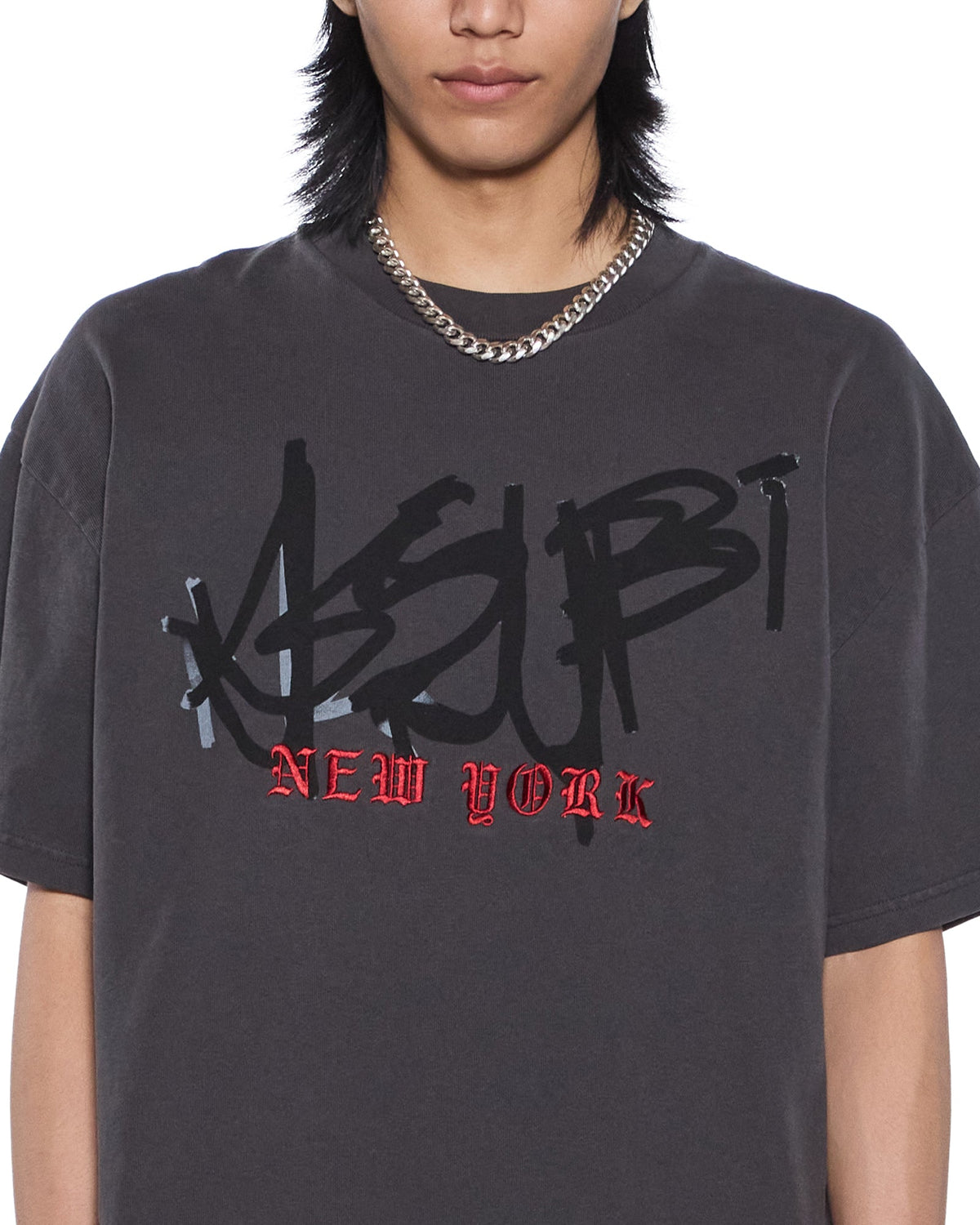 Mens Graff Ekcess Ss Tee Old Black Oversized Tees - Khaki