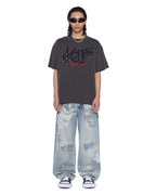 Mens Graff Ekcess Ss Tee Old Black Oversized Tees - Khaki