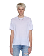 Mens Sid Linen Ss Tee White Slim Tees - White
