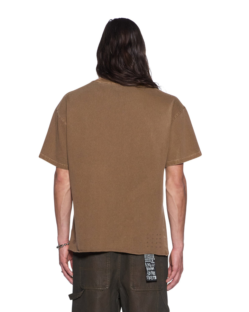 Mens Sott Ekcess Ss Tee Espresso Oversized Tees - Brown