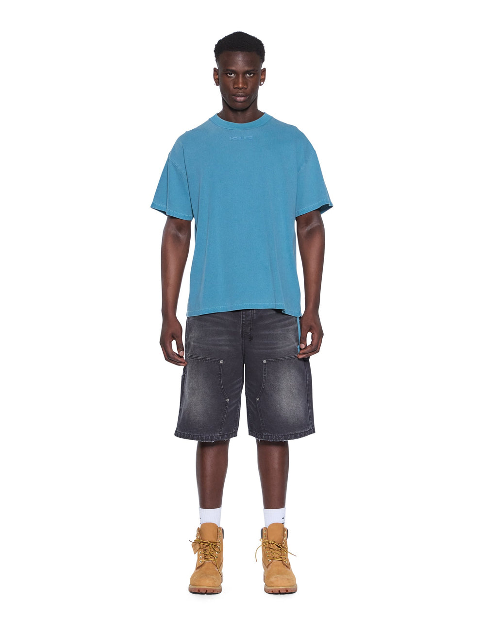 Mens Sott Ekcess Tee Titan Oversized Tees - Blue