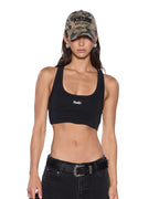 Womens 1999 Origin Cropped Tank Black Slim Tees - Black