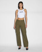 Womens Squad Cargo Khaki Pants - Khaki