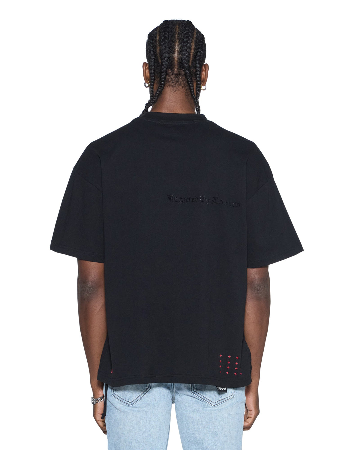 Mens Hbl Ekcess Ss Tee Peached Black Oversized Tees - Black