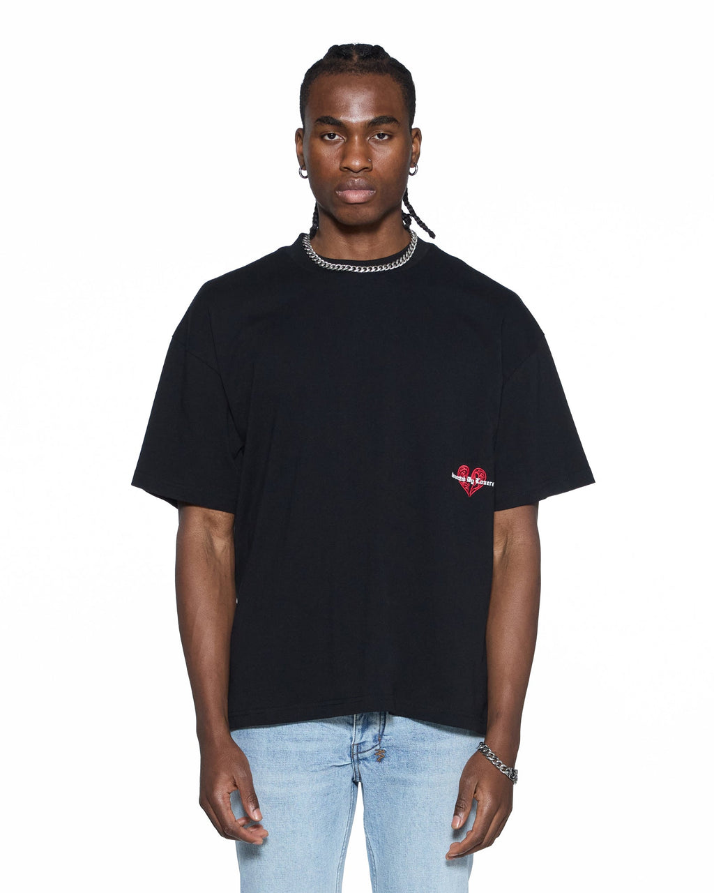 Mens Hbl Ekcess Ss Tee Peached Black Oversized Tees - Black