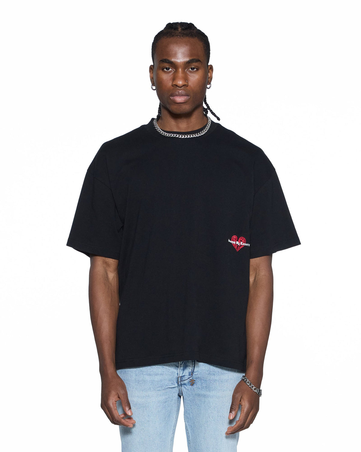 Mens Hbl Ekcess Ss Tee Peached Black Oversized Tees - Black