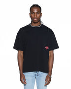 Mens Hbl Ekcess Ss Tee Peached Black Oversized Tees - Black