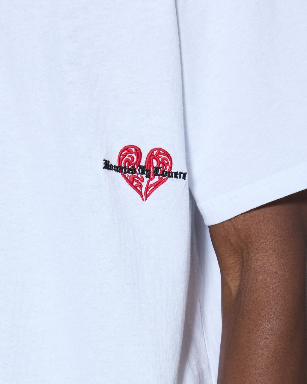 Mens Hbl Ekcess Ss Tee Peached White Oversized Tees - White