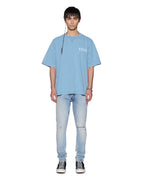 Mens K-lock Biggie Ss Tee Summer Blue Oversized Tees - Blue