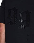 Mens Stardom Ekcess Ss Tee Jet Black Crystal Oversized Tees - Black