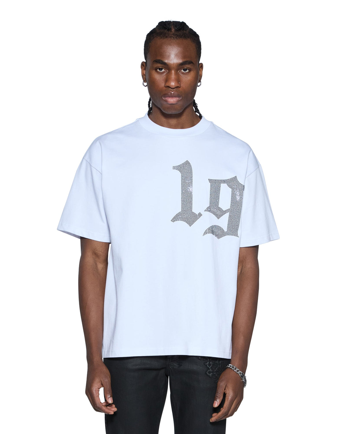 Mens Stardom Ekcess Ss Tee Tru White Oversized Tees - White