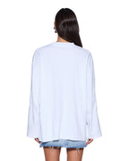 Womens Sott Altar Boyfriend Ls Tee White Oversized Tees - White