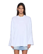 Womens Sott Altar Boyfriend Ls Tee White Oversized Tees - White