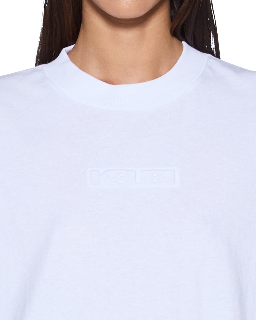 Womens Sott Altar Boyfriend Ls Tee White Oversized Tees - White