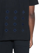 Mens 4x4 Paise Biggie Ss Tee Cobalt Black Regular Tees - Black
