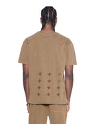 Mens 4x4 Paise Biggie Ss Tee Espresso Regular Tees - Brown