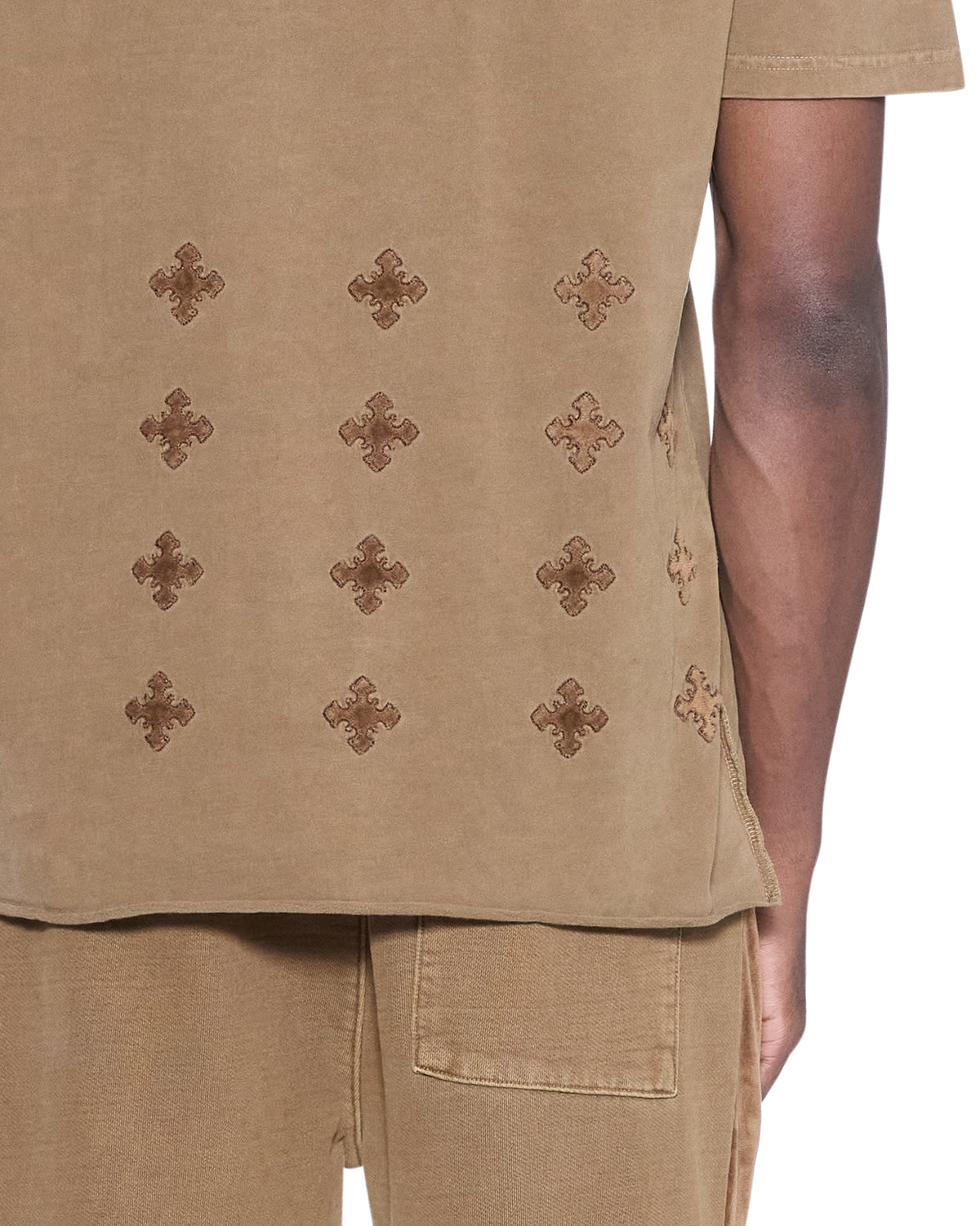 Mens 4x4 Paise Biggie Ss Tee Espresso Regular Tees - Brown
