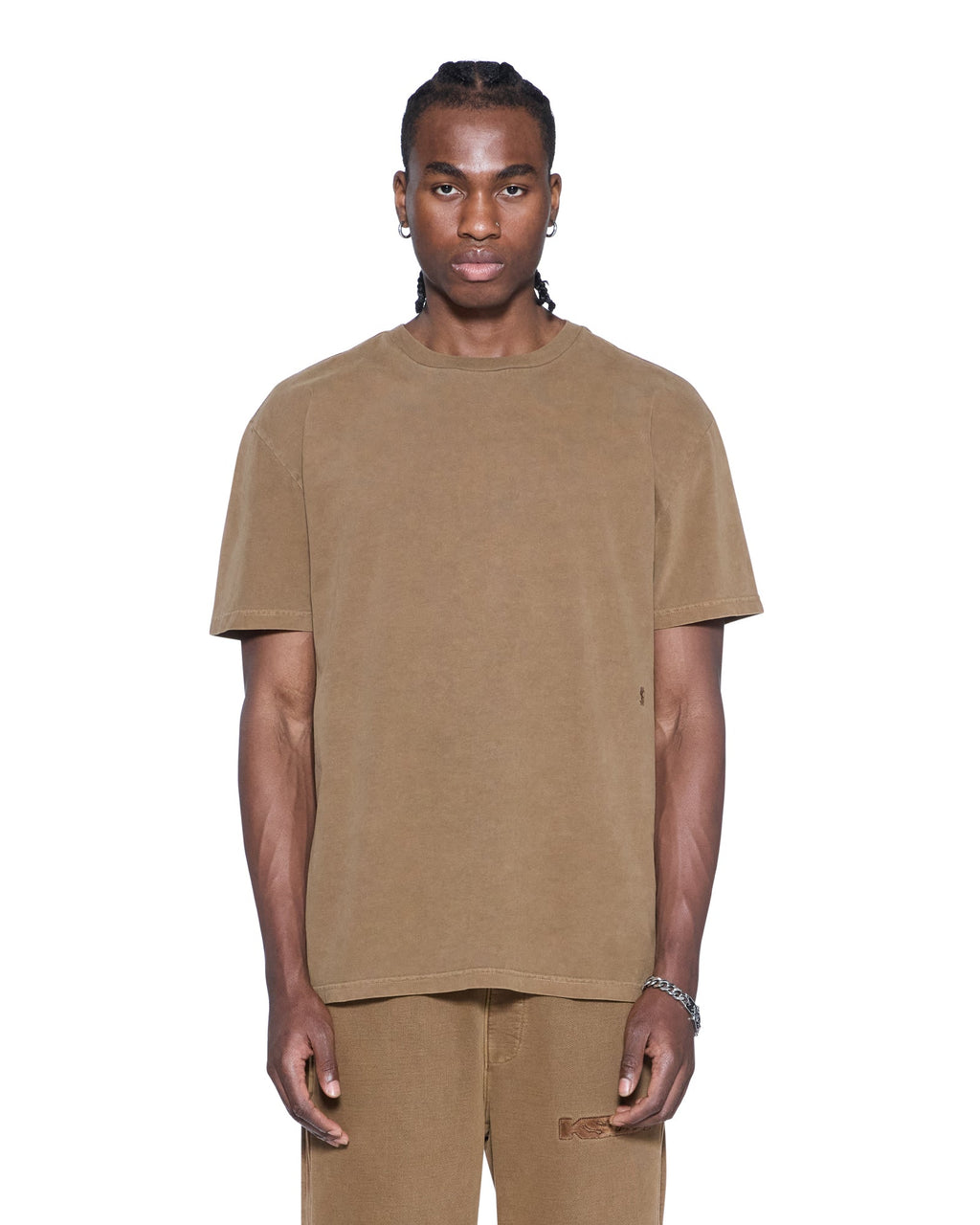 Mens 4x4 Paise Biggie Ss Tee Espresso Regular Tees - Brown