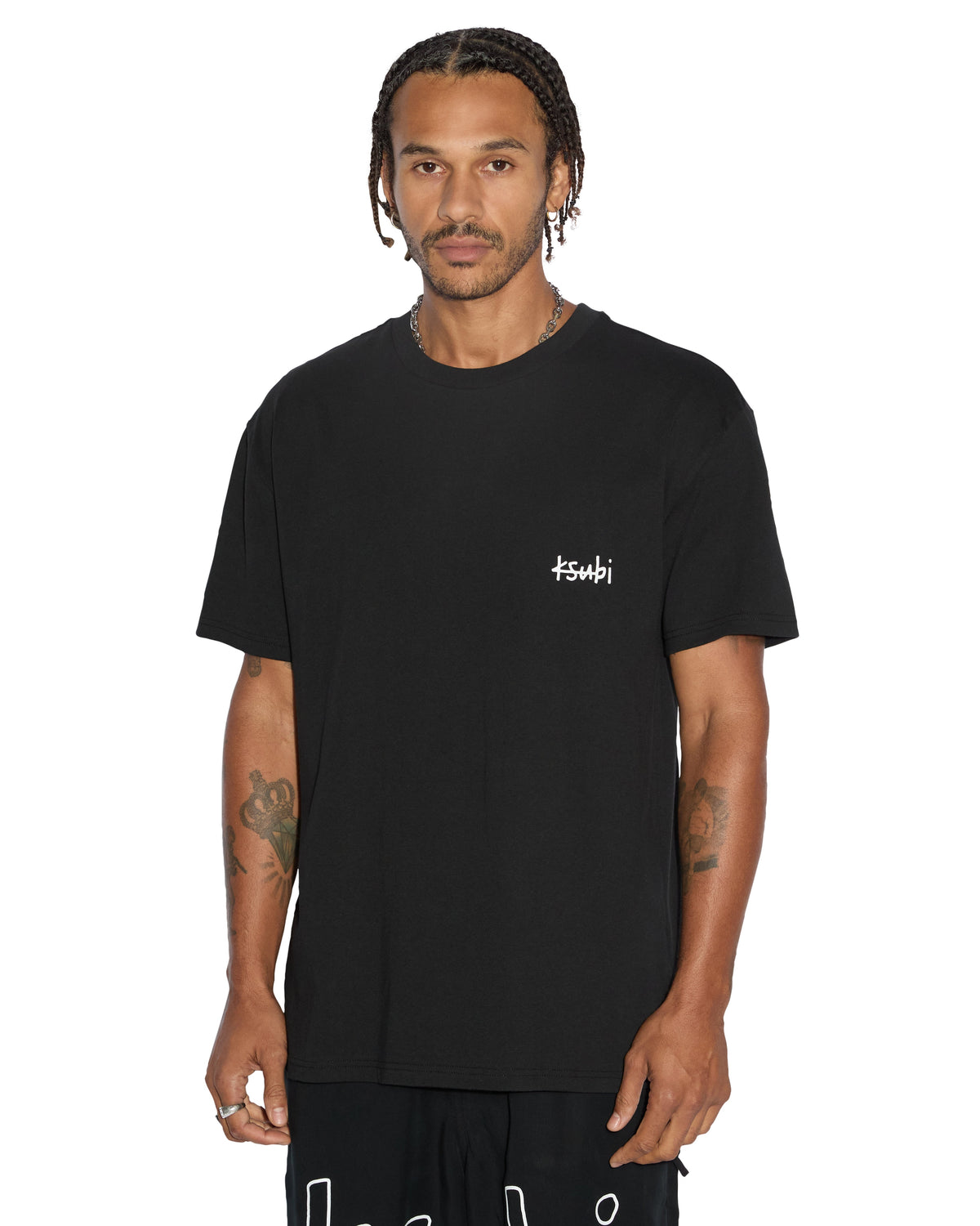 Mens All Day Biggie Ss Tee Jet Black Oversized Tees - Black