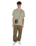 Mens All Day Biggie Ss Tee Outback Oversized Tees - Green