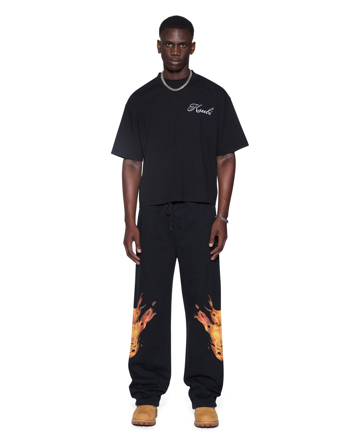 Mens Krown Sid Ss Tee Black Slim Tees - Black