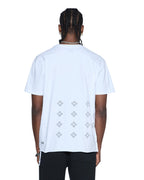 Mens 4x4 Paise Biggie Ss Tee White Black Regular Tees - White