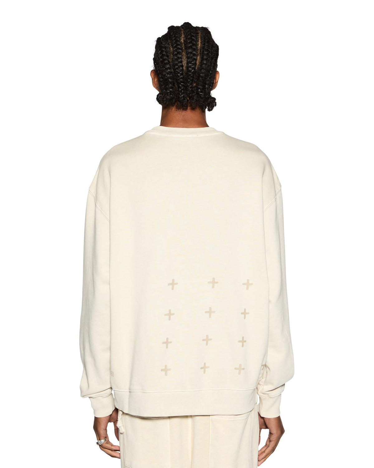 Mens 4 X 4 Biggie Crew Desert Oversized Fleece - Tan