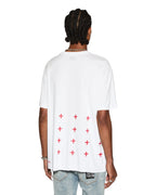 Mens 4x4 Biggie Ss Tee White/red Oversized Tees - White