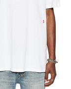 Mens 4x4 Biggie Ss Tee White/red Oversized Tees - White