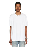 Mens 4x4 Biggie Ss Tee White/red Oversized Tees - White