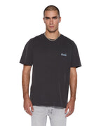 Mens Allday Biggie Ss Tee Faded Black Oversized Tees - Black