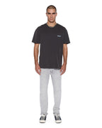 Mens Allday Biggie Ss Tee Faded Black Oversized Tees - Black