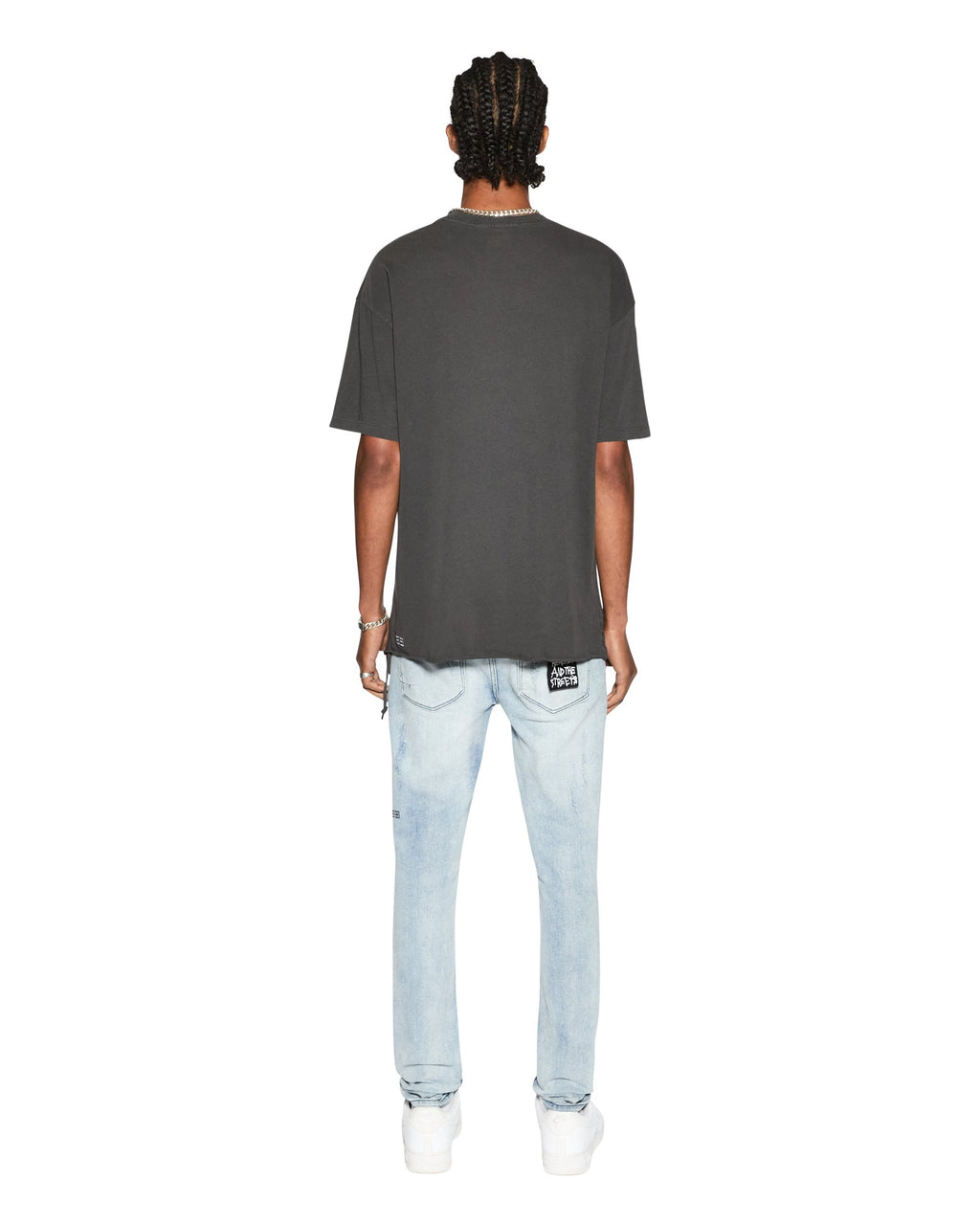 Mens Biggie Ss Tee Back To Black Oversized Tees - Black