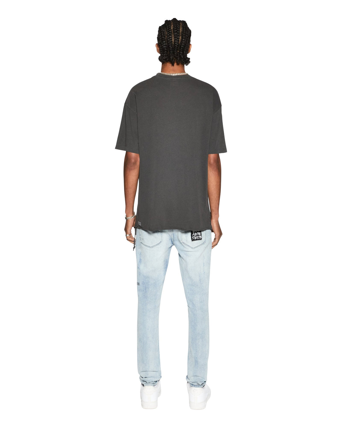 Mens Biggie Ss Tee Back To Black Oversized Tees - Black