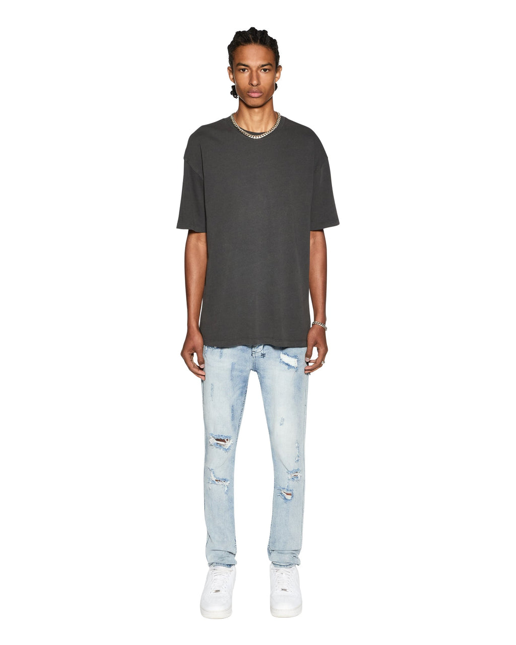 Mens Biggie Ss Tee Back To Black Oversized Tees - Black
