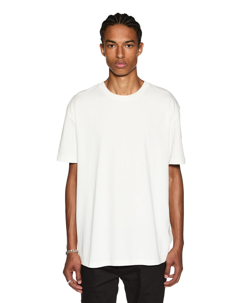 Mens Biggie Ss Tee Worn In White Oversized Tees - White