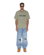 Mens Blasted Ekcess Ss Tee Outback Oversized Tees - Green