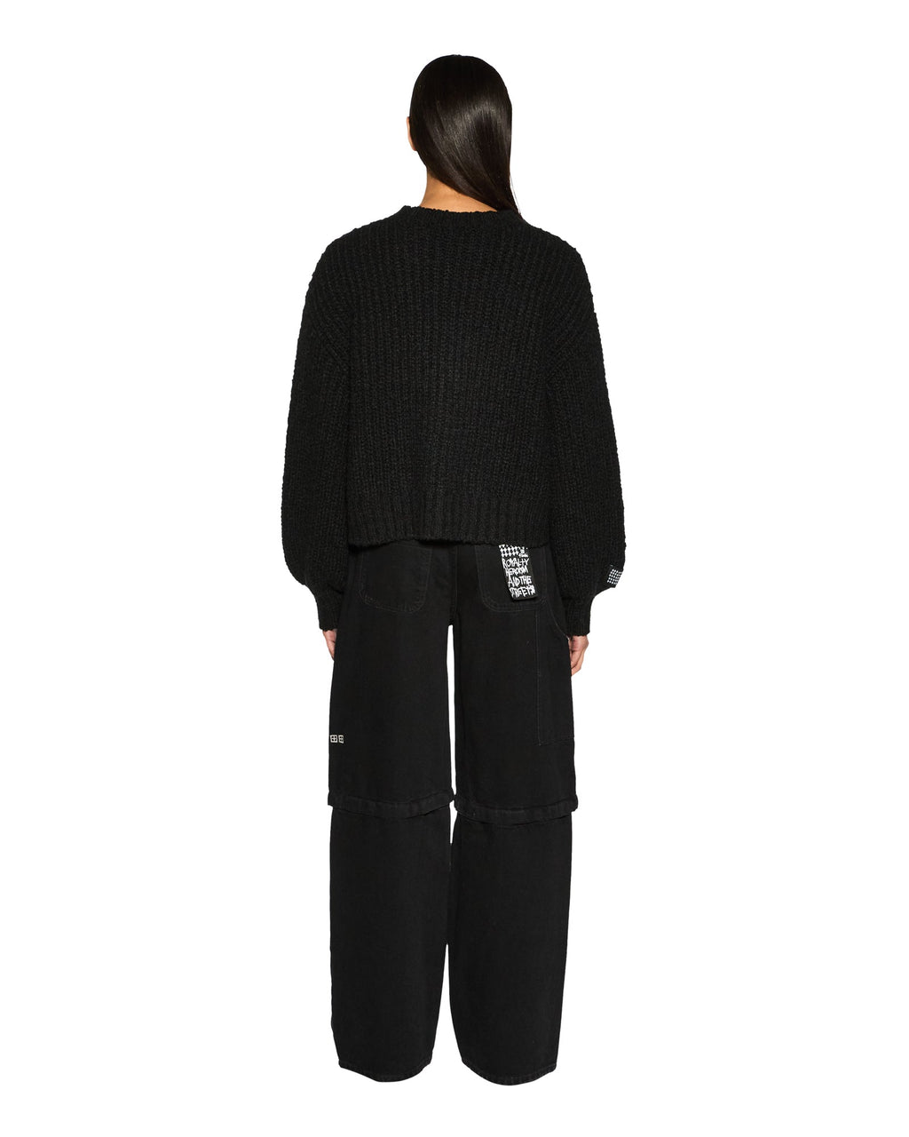Womens Bookie Knit Black Knitwear - Black