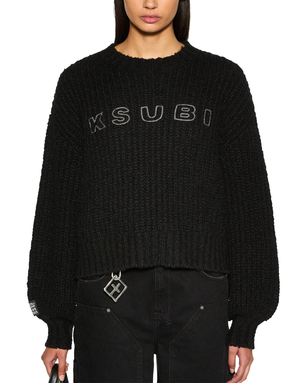Womens Bookie Knit Black Knitwear - Black