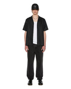 Mens Costa Resort Ss Shirt Black Regular Shirts - Black