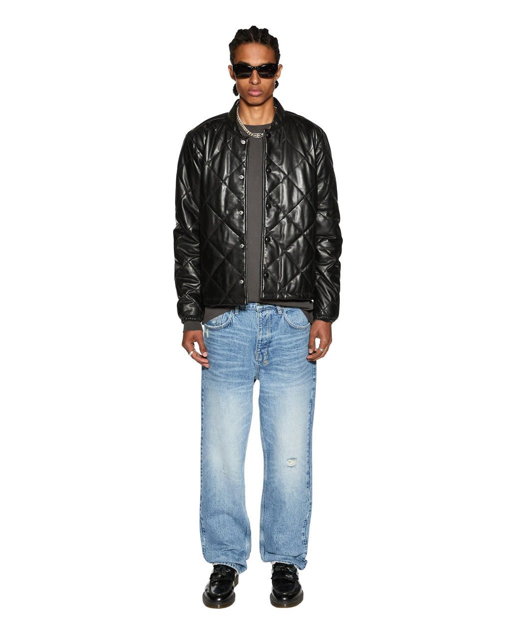 Mens Anti K Maverik Relaxed Denim Jeans - Denim