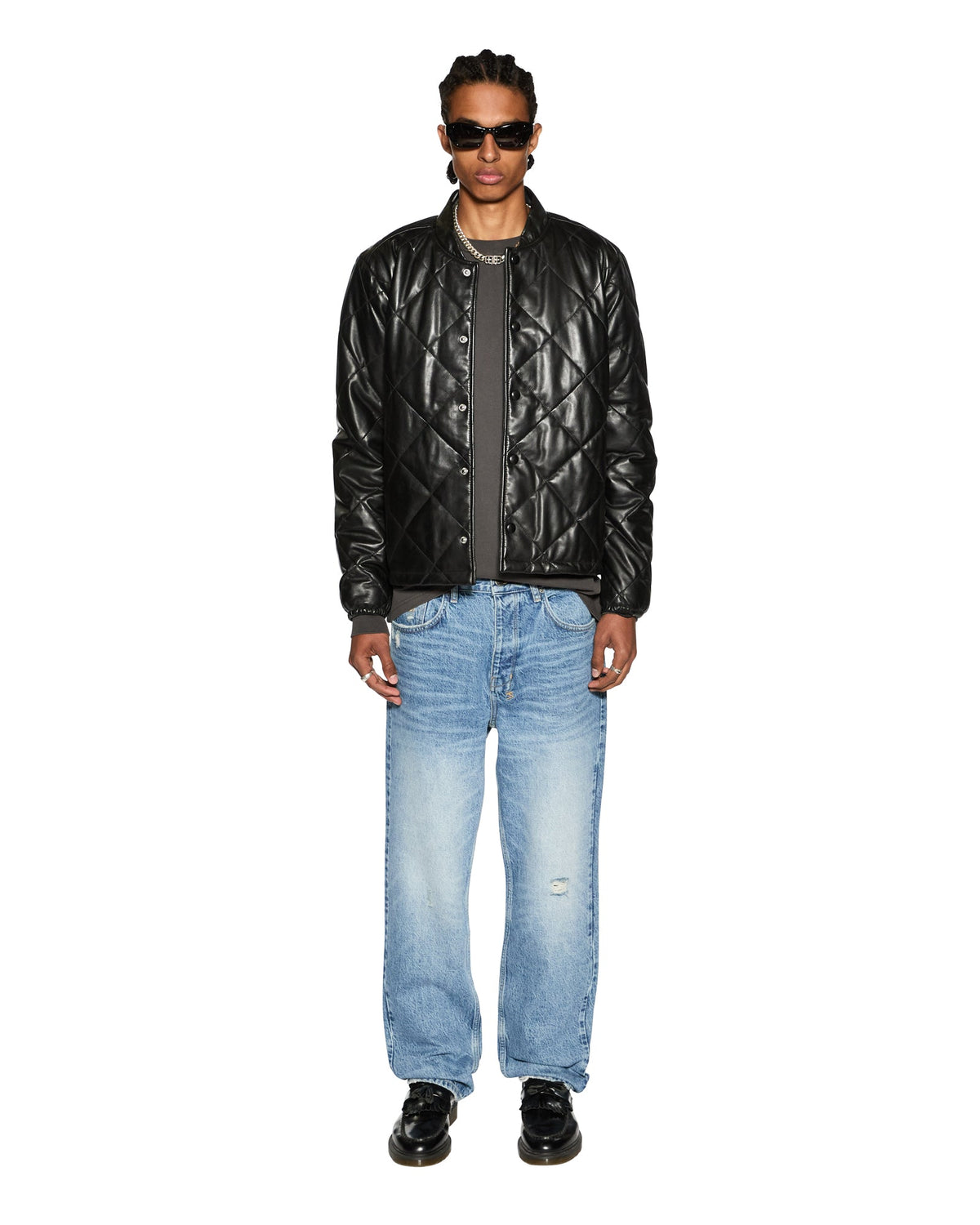 Mens Anti K Maverik Relaxed Denim Jeans - Denim