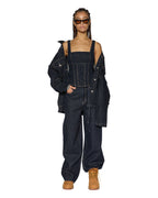 Womens Hera Bustier Zenith Pop Fitted Fashion Tops - Denim