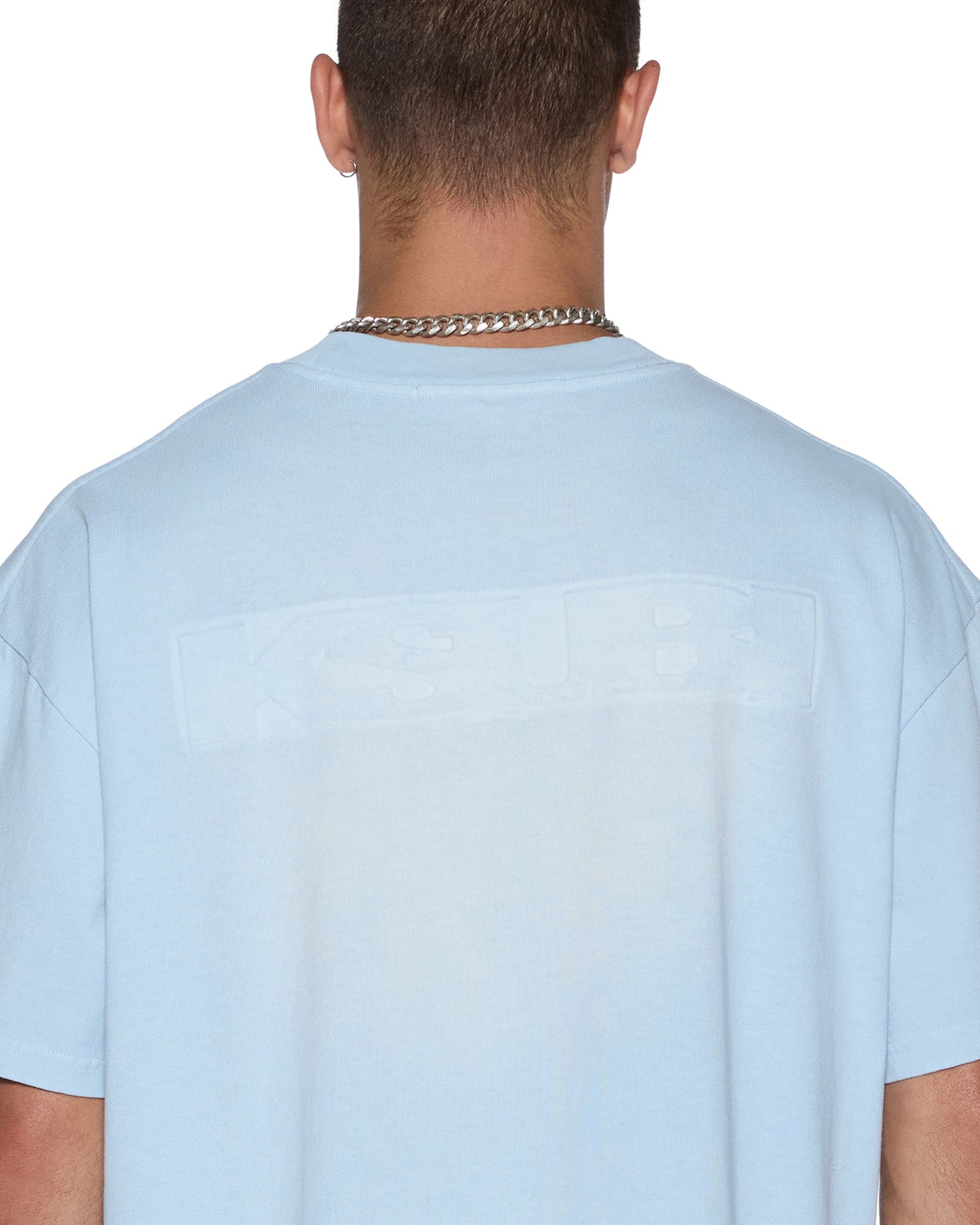 Mens Intruder Ekcess Ss Tee Ice Mist Oversized Tees - Blue
