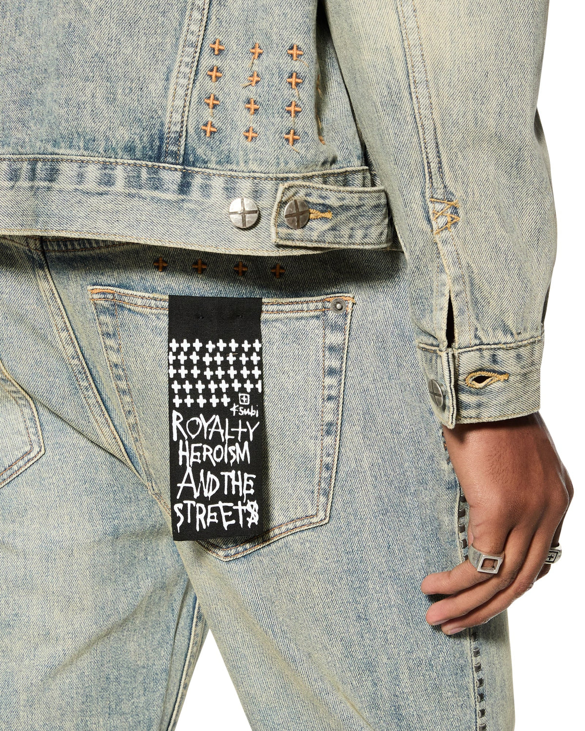 Mens Oh G Jacket Stagelight Oversized Jackets - Denim