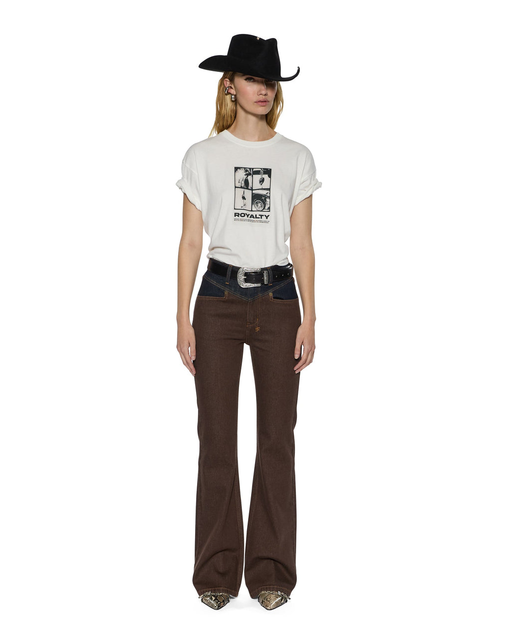 Womens Royalty Everyday Ss Tee Vintage White Regular Tees - White